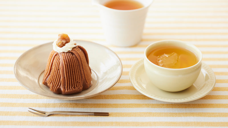 モンブランで秋のティータイム。コクのある『和紅茶 さやまかおり』レシピ