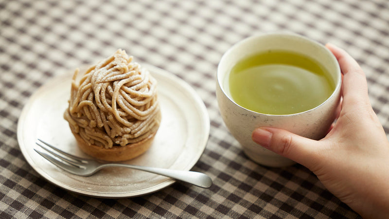 「063 さやまかおり」とモンブランで華やかなティータイム