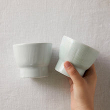 画像をギャラリービューアに読み込む, 亀田大介 白磁刻線台小鉢