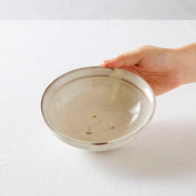 画像をギャラリービューアに読み込む, 荒賀文成 粉引き5寸馬盥皿