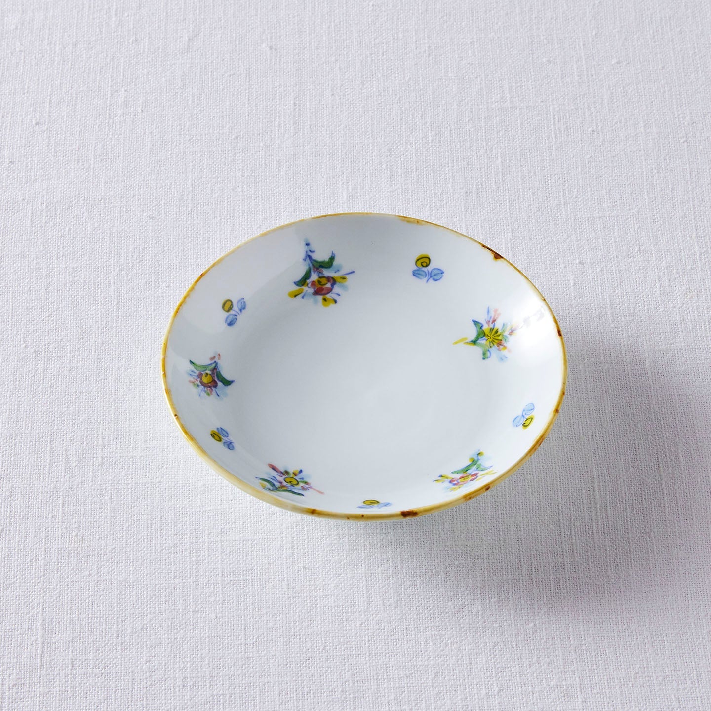 TATA pottery studio(田中大輝) 絵付扇花紋ソーサー(TATA pottery