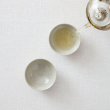 画像をギャラリービューアに読み込む, 齋藤有希子 牡丹唐草白釉平茶杯