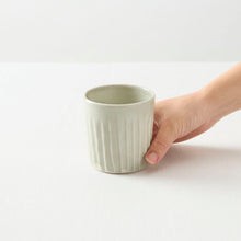 画像をギャラリービューアに読み込む, 光藤佐 白磁鎬カップ