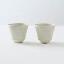 画像をギャラリービューアに読み込む, 土井善男 緑白釉カップ