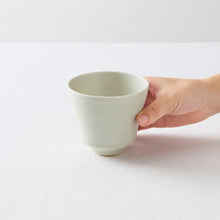 画像をギャラリービューアに読み込む, 土井善男 緑白釉カップ