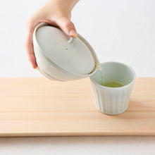 画像をギャラリービューアに読み込む, 土井善男 乳白釉シノギ猪口