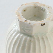 画像をギャラリービューアに読み込む, タナカシゲオ 白瓷高台面取鎬坏(約20ml)