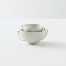 画像をギャラリービューアに読み込む, タナカシゲオ 白瓷耳盃(約50ml)