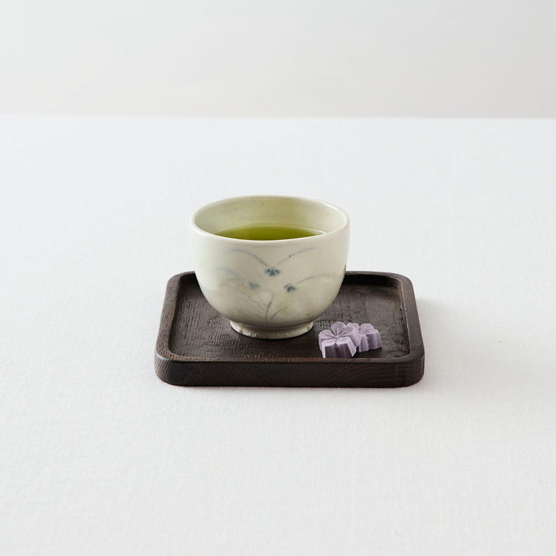 タナカシゲオ 青花秋草文盃(約70ml)