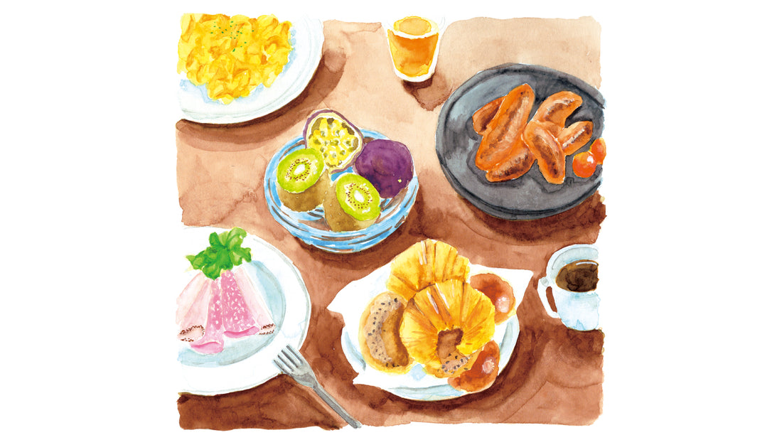 〈 あの人の朝ごはん 〉017 3組の家族で囲む朝ごはん − イラストレーター・コナガイ香