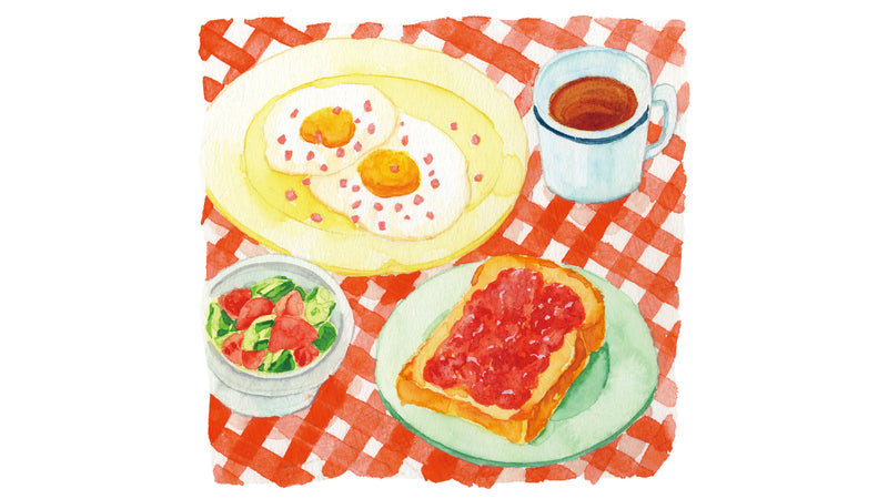 〈 あの人の朝ごはん 〉022 山型食パンとハムエッグ − ライター・山脇麻生