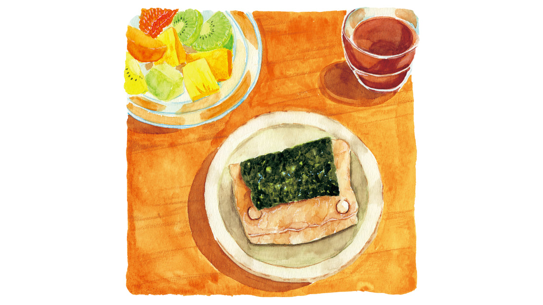 〈 あの人の朝ごはん 〉029 玄米もちとフルーツ − ギャラリーfève/ダンディゾン・引田かおり
