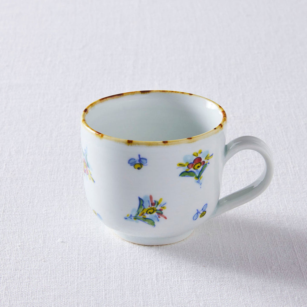 TATA pottery studio(田中大輝) 絵付扇花紋カップ
