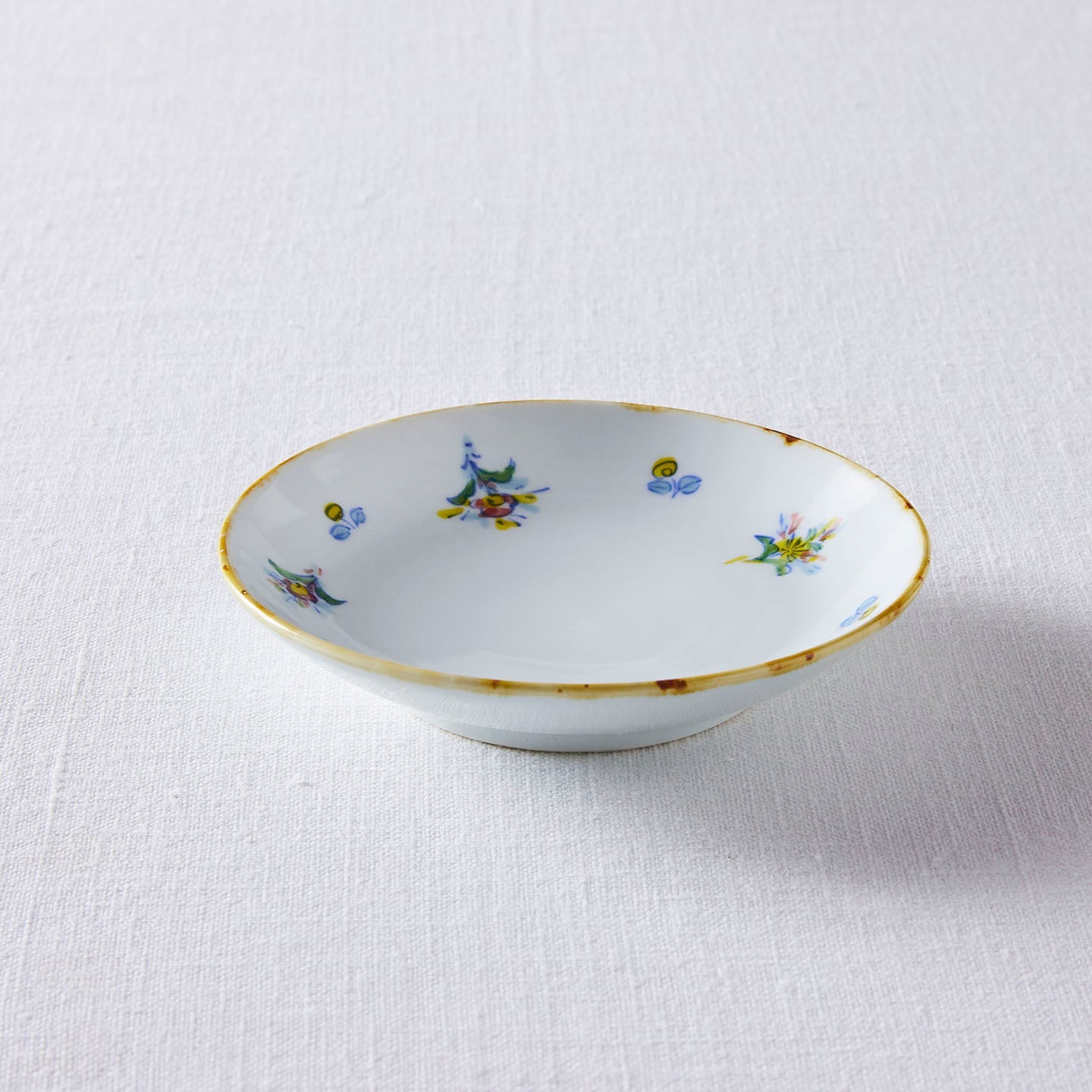 TATA pottery studio(田中大輝) 絵付扇花紋ソーサー(TATA pottery