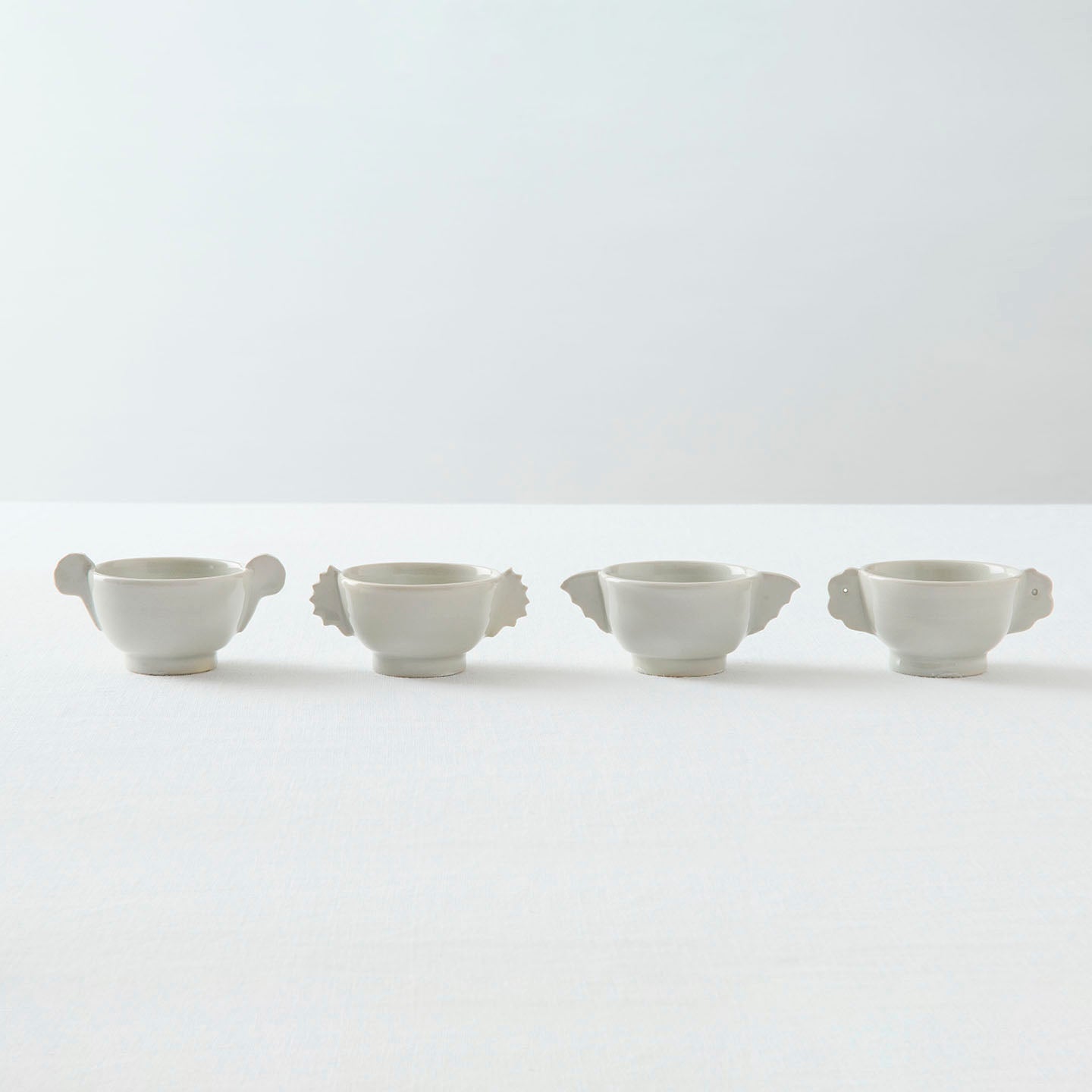 ☆掘り出し物⁉︎ 耳杯　粉引 北井里佳 耳杯(北井里佳) – 煎茶堂東京オンライン