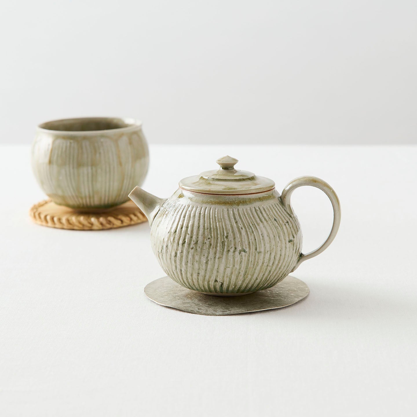 中村譲司 灰釉後手急須(中村譲司) – 煎茶堂東京オンライン