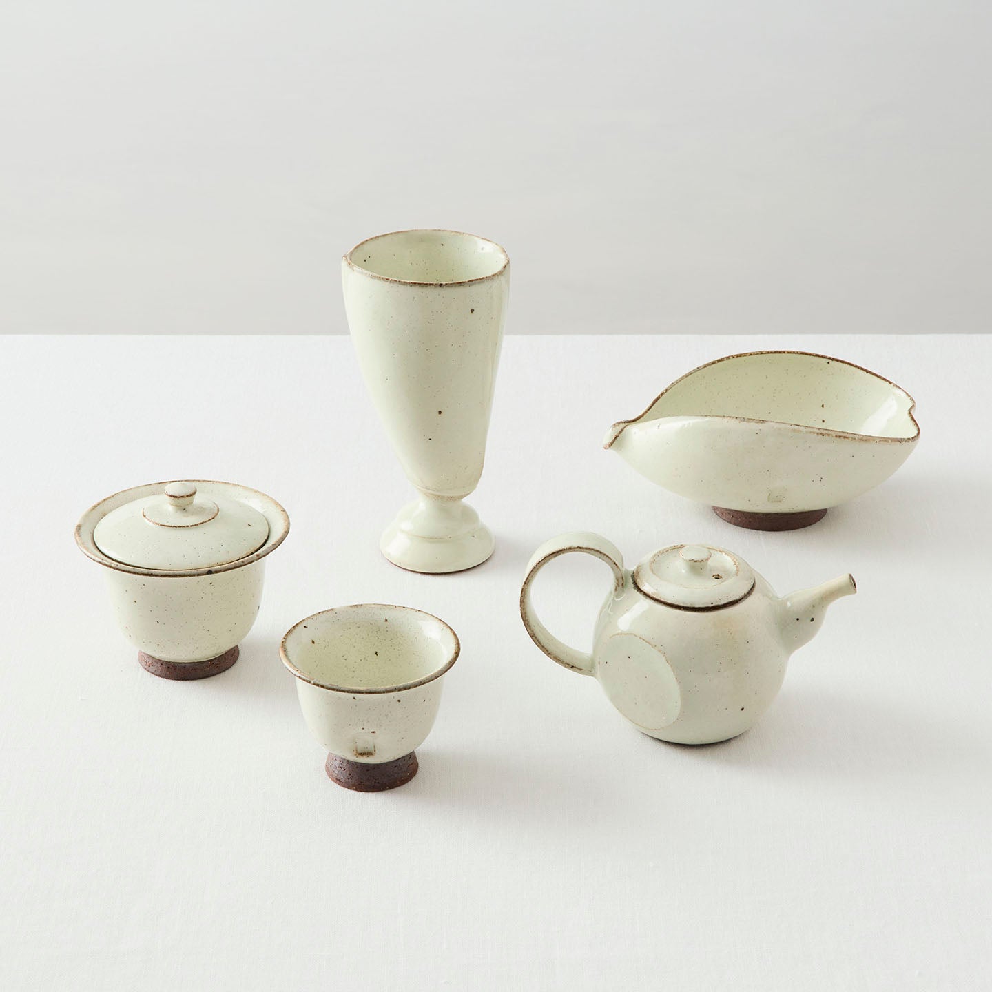 淡海陶芸研究所 白泥小煎茶碗(淡海陶芸研究所) – 煎茶堂東京オンライン