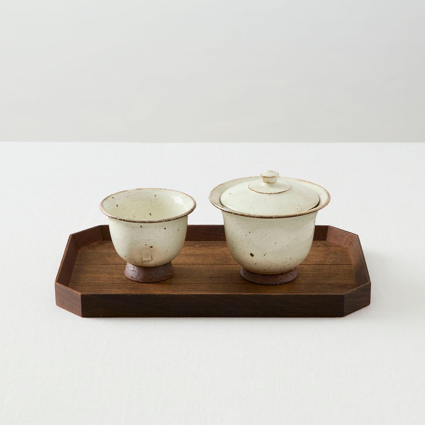 淡海陶芸研究所 白泥蓋碗(淡海陶芸研究所) – 煎茶堂東京オンライン