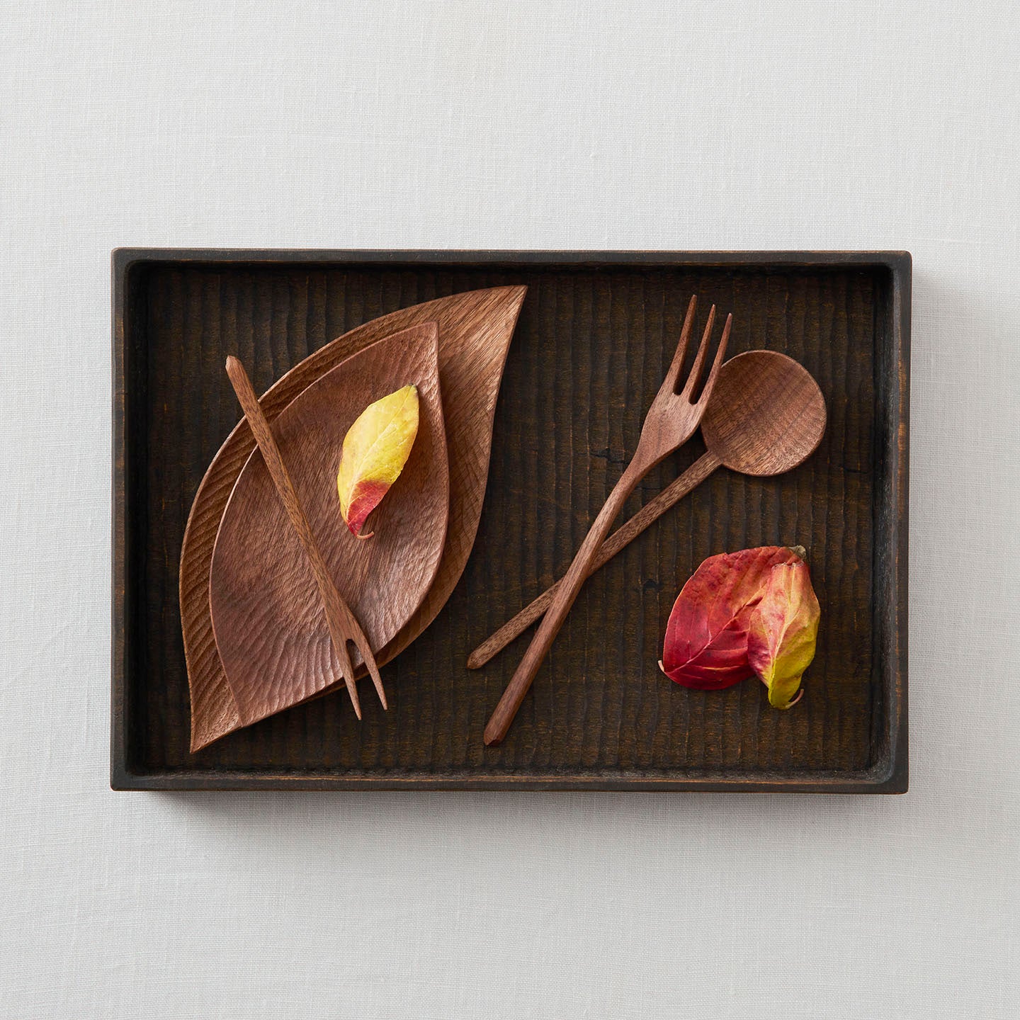 木材　煎茶　角盆　工芸品　古美術　骨董品 堀宏治 深四角盆(堀宏治) – 煎茶堂東京オンライン