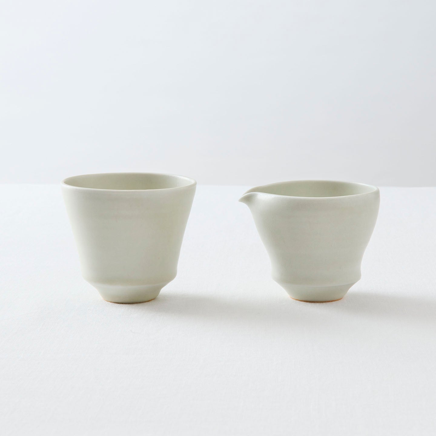 土井善男 緑白釉茶海(土井善男) – 煎茶堂東京オンライン