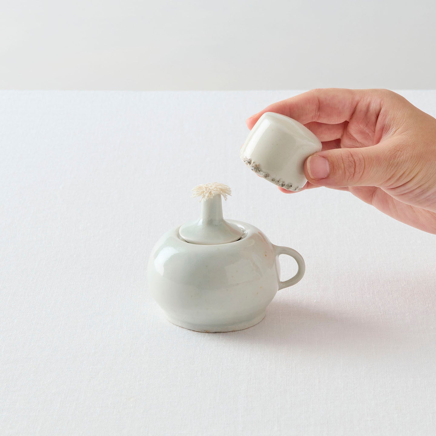 タナカシゲオ 白瓷アルコールランプ(タナカシゲオ) – 煎茶堂東京オンライン