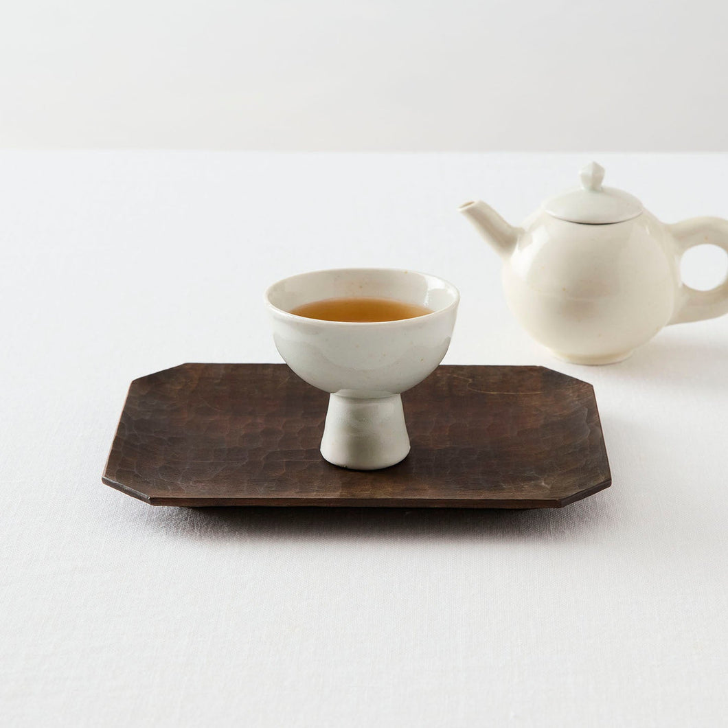 タナカシゲオ 白瓷高杯