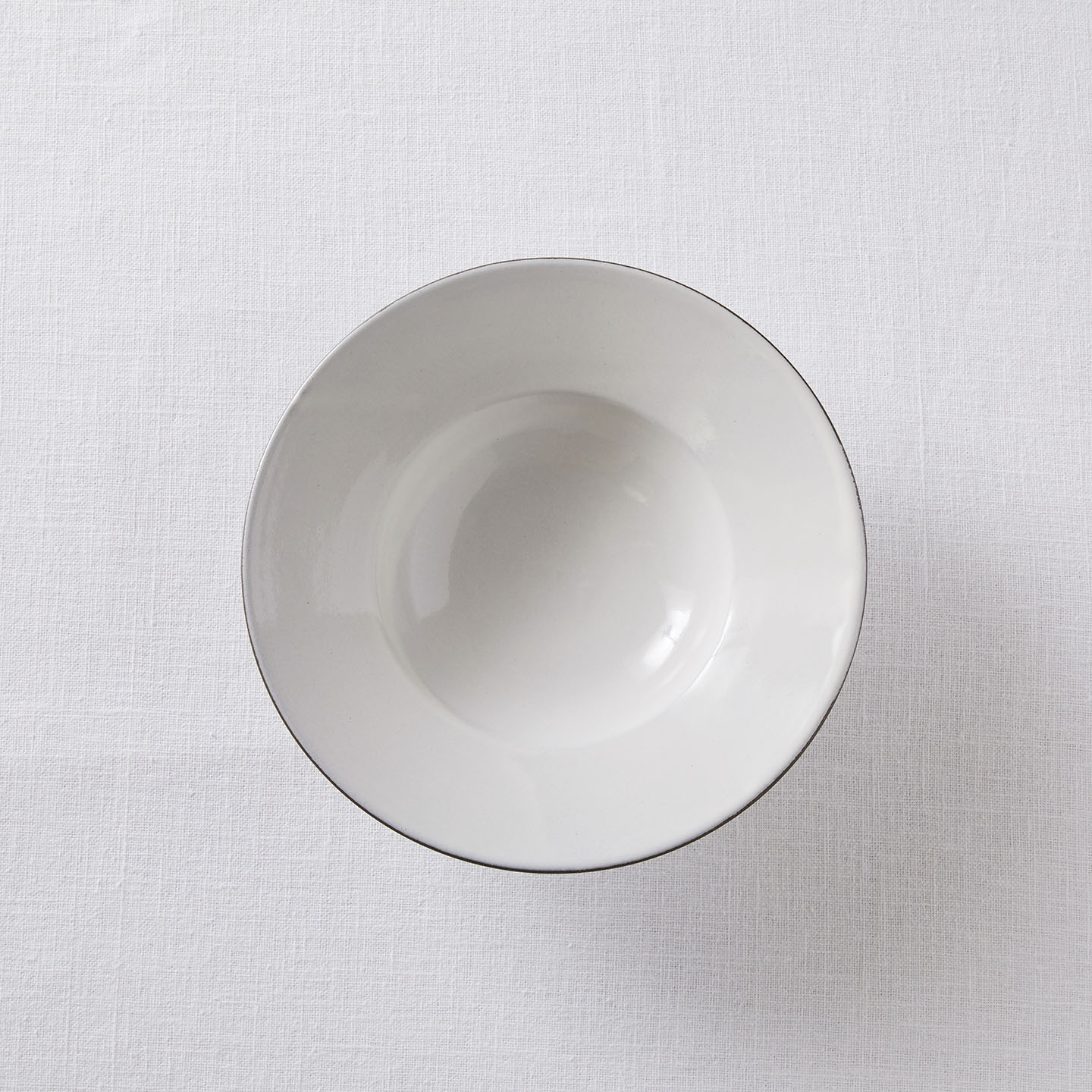 飯高幸作　ラウンドプレート　リム皿　白マット 飯高幸作 小鉢 白フチ茶 / kousha ceramic works | 食器と料理