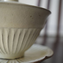 画像をギャラリービューアに読み込む, 後藤義国 縞蓋碗と縞受皿のセット
